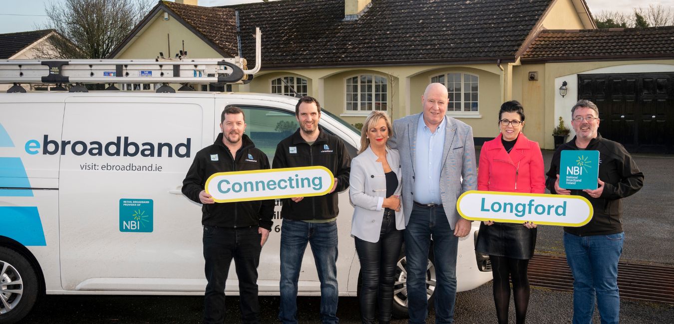 Almost 3,000 Longford homes, farms and businesses now ready to connect to National Broadband high speed fibre