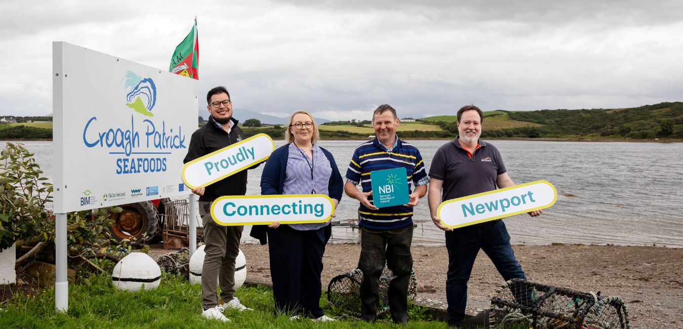 Over 1,700 homes in rural Newport area can now connect to National Broadband Plan as local oyster farm hails benefits